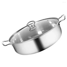 Double Boilers Pot Stainless Steel Stockpot Thicken Home Kitchen With Lid