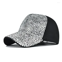 Ball Caps Women Rhinestone Female Baseball Cap Men's Diamond Girls Snap Back Spring Summer Unisex Hip Hop Sun Hat