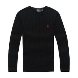 High end men's designer Polo sweater, wool Ralph shirt, warm embroidered pullover, slim fit knitted jumper, high-quality cotton sports shirt