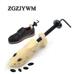 ZGZJYW Shoe Stretcher Wooden Shoes Tree Shaper RackWood Adjustable Flats Pumps Boots Expander Trees Size SML Man Women 240125