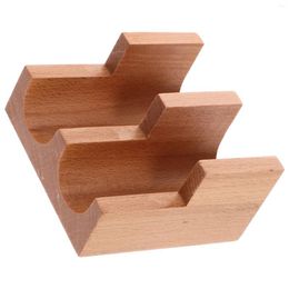Flatware Sets Taco Holder Stand Wooden Sushi Rack Tray Countertop U-shaped