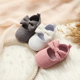 First Walkers 0-1 Years Old Wool Girl Baby Shoes Soft-soled Princess Comfortable Bow Toddler Shoe Cute And Stylish