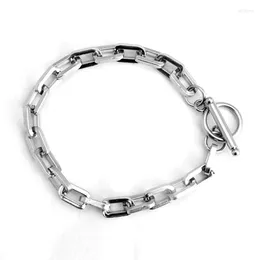 Link Bracelets Stainless Steel Bracelet/couple/women/punk/bileklik/femmeStainless Bracelet Pulsera Hombre For Women Mens 2024