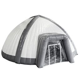 10m (33ft) with blower Customised Giant Event Inflatable travel tent mountain camping exhibition igloo dome marquee tent moving house Fireproof