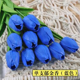 Decorative Flowers PU Simulation Feel Flower Home Decoration Pieces Wedding Pography Props Garlands