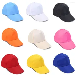 Berets 1pc Unisex Adjustable Baseball Cap Casual Plain Snapback Hats Women Men Street Hip Hop Dad Hat Customizable Advertising