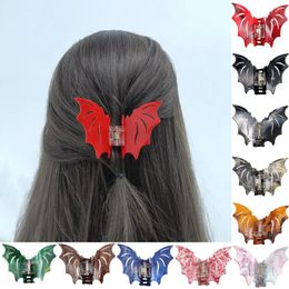 Hair Clips 9.5cm Holiday Women Girl Y2K Horsetail Hairpin Headwear Accessories 2024 Trendy Claw Personality Bat Halloween Fun Clasp