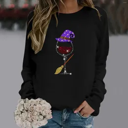 Women's Hoodies Boys Sweatshirt Size 14 16 Halloween Printed Casual Loose Round Neck Long Sleeved Hoodie Workout Jacket Fleece