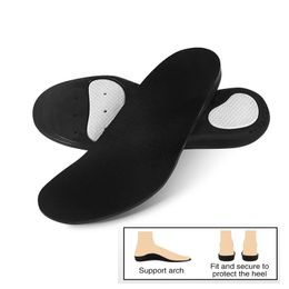 Orthopedic Insoles For Mens Sporty Shoes Accessories Flatfeet High Arch Support Soles Plantar Pronation Shock Absorption Pads 240201
