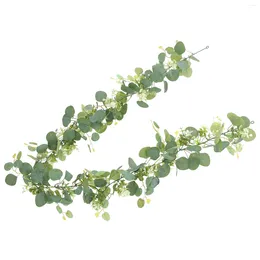 Decorative Flowers Fake Gypsophila Eucalyptus Vine Artificial Floral Leaves Pendant