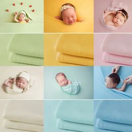 150170cm born Pography Props Blanket Wrap Backdrop Stretchable Fabrics Shoot Studio Accessories Bbay Mat Background 240127