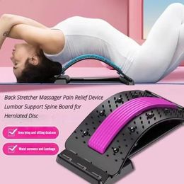 Back Stretcher Lower Pain Relief Device 3 Level Cracker Massager Lumbar Support Spine Board for Herniated Disc 240118