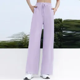 Women's Pants High Waisted Wide Bell Bottoms Yoga Slimming For Women With Pockets Soft Cotton