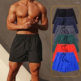 Men's Shorts Summer Fitness Men Running Training Lining Quick-drying Four Pants Casual Plus Size Sports Clothing