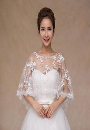 Beaded Neck Lace Wedding Wraps for Bridal Wedding Bolero RedWhite Girls Wedding Dress Accessories Lace Bolero9226857