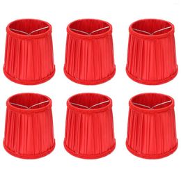 Chandeliers 6Pcs Modern Lampshade European Style Fabric Lamp Cover For E14 Chandelier Ceiling