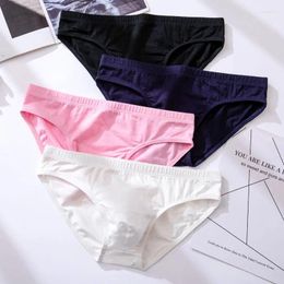 Underpants Mens Cotton Triangular Briefs Man Breathable Underwear Panties Solid Sexy Comfortable