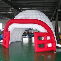 8mW (26ft) with blower Custom tents sport giant Inflatable helmet tent games events advertising blow-up football tunnel entry for gym field