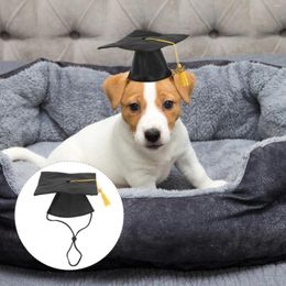 Dog Apparel Pet Graduation Hat Holiday Costume Accessory Puppy Accessories The Cap For Hats