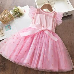 Girl Dresses Toddler Baby For Girls Polka Dots Tulle Tutu Fashion Princess Dress Cute Kids Birthday Party Casual Summer