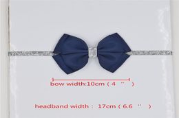 196 Colour new Baby hair bow flower Headband Silver ribbon Hair Band Handmade DIY hair accessories for children newborn toddler 30p7433647