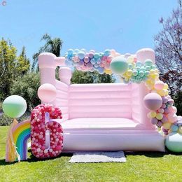 wholesale Free Delivery outdoor activities popular pink inflatable wedding bouncer bounce house for ceremony party rental