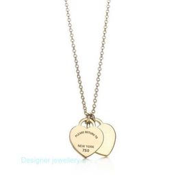 Designer Jewellery Tiffanyloves S925 Silver Pendant Necklaces for Woman Co European and American Fashion Accessories with High Quality-gift Box Gjda