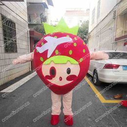 New style Strawberry Mascot Costumes Halloween Cartoon Character Outfit Suit Xmas Outdoor Party Outfit Unisex Promotional Advertising Clothings