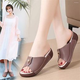 Slippers Spring-autumn Autumn Sneakers Sandal Beach Flip Flop Woman Shoes For Adults Sports Upper Industrial Sewing