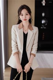 Women's Suits 2024 Spring Est Blazers Femininos Jackets Coat For Women Business Work Wear Professional Outwear Tops Blaser Clothes