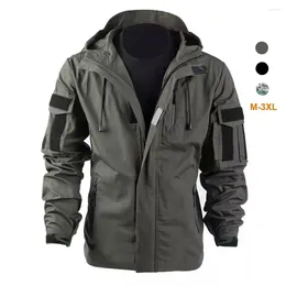 Men's Jackets Military Tactical Jacket Waterproof Windbreaker Outdoor Windproof Hooded Hunting Clothing Mountaineering Outerwear