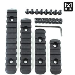 MLOK four section nylon guide rail 5, 7, 9, 11 groove wooden guard MI fishbone 20mm guide rail bracket