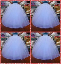 Cheapest In Stock 2015 Ball Gown No Hoops Crinoline Bridal Organza Petticoats For Wedding Dress Wedding Skirt Accessories Slip Six3682109