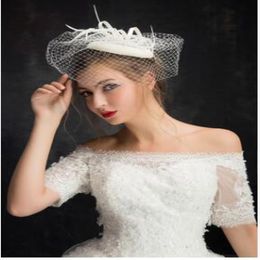 NEW Wedding party bride veil headpieces the bride hat headdress flower bud silk gauze feast stage performance Adult Ceremony Hair 4851838