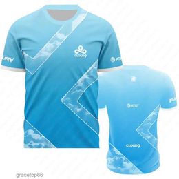 Men's T-shirts Stratus Cloud Mens T-shirt Short Sleeved Shirt Esports Team 3d Printing Comfortable and Casual Custom Uniform Named by Fans Eet3
