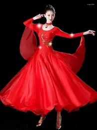 Stage Wear Modern Dance Costume Social Ballroom Big Swing Clothes National Standard Competition Dress Waltz