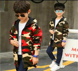 Kids Clothes Boys Spring Warm Jacket Baby Boys Camouflage Coat Teenage Hooded Windbreakers Child School Wear Kids Outwear Jacket F2932426