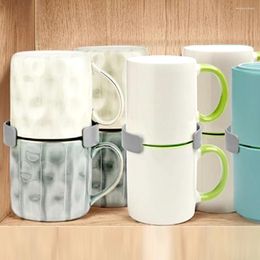 Kitchen Storage Plastic Coffee Cup Rack Cupboard Shelf Organising Tool For