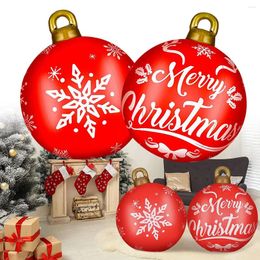 Party Decoration PVC Inflatable Giant Big Balls Christmas Ball Tree Ornament Durable Reliable Long Lasting Hanging Xmas Decor