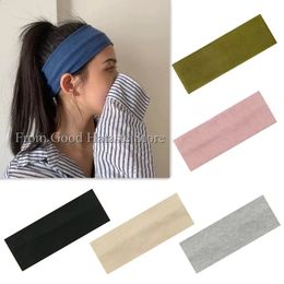 Girls' Candy Colour Knitted Hair Band Yoga Exercise Sweat-absorbing Headband Thread Cotton Face Wash Makeup Hair Bands 240119