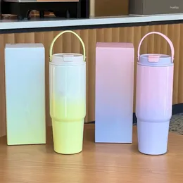 Water Bottles Star Dad Same Style Cup 2024 Product Colorful Summer Series Straw Accompanying Insulation