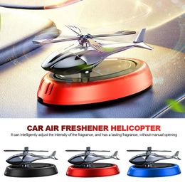 Solar Mute Gift Autorotation Dual Frequency Mode Perfume Diffuser Decor Helicopter Car Air Freshener