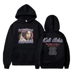 Kali Uchis Red Moon in Venus West Coast Tour Oversized Women/Men Hoodie Sweatshirt Y2K Streetwear Hip Hop Pullover Hooded Jacket