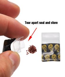 Hay Ziplock Bag Skull Print Herbal Plastic Plastic Bag Packaging Bag New Pipe Snuff Tool New Popular Portable Tobacco Ziplock Bags6197067