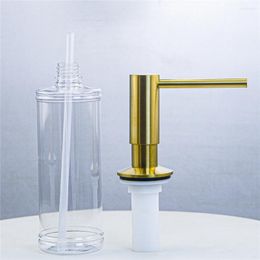 Liquid Soap Dispenser Kitchen Sink Bathroom Detergent Stainless Steel Lotion Pump Head Dish Washing