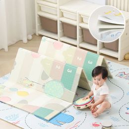 Infant Shining Baby Play Mat 180x200x1cm Folding FOAM Crawling Pad Childrens Room Waterprof Game 1cm 240127