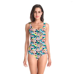 Women's Swimwear Nadanbao Woman One-Piece Swimsuit Designer Printing Female Beach Party Summer Bodysuit Sleeveless Surfing Beachwear