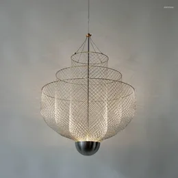 Pendant Lamps Modern Led Oval Ball Geometric Light Big Lamp Lighting Glass Chandeliers Ceiling