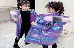 Girls Baby039s Down Coat Jacket Outwear 2021 Princess Thicken Autumn Winter Hooded Keep Warm Zipper Children039s Clothing6073576