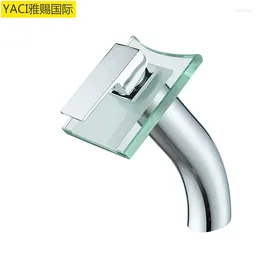 Bathroom Sink Faucets Vidric Explosion Models Glass Waterfall Faucet Foreign Trade And Cold Water Mixer